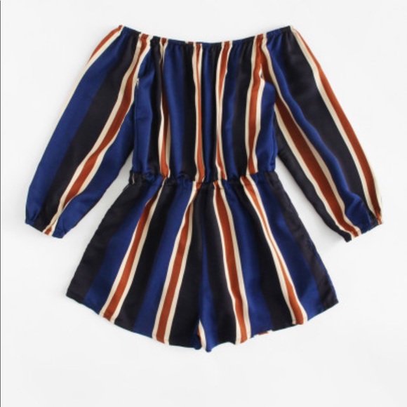 NEW STRIPED ROMPER - Picture 4 of 4